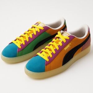 PUMA x The Hundreds Suede Classic Sneakers - Multicolor - Size 7